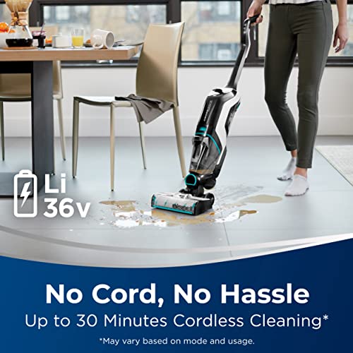 Aspirateur et serpillère tout-en-un à connectivité sans fil BISSELL CrossWave Max pour surfaces humides et sèches