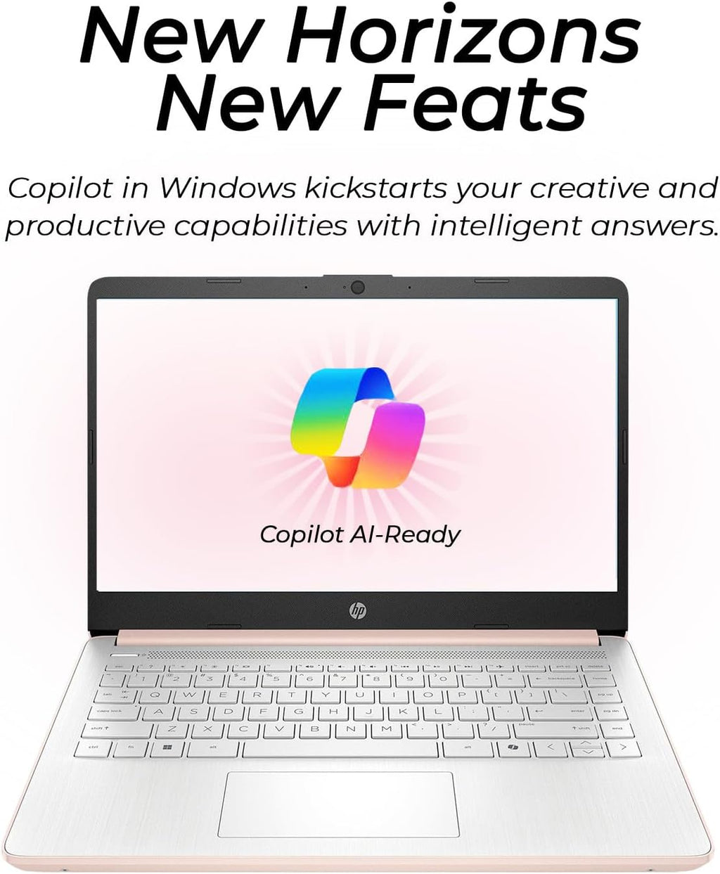 Dernier Ultrabook HP avec Copilot AI - 1,2 To de stockage - 4 Go de RAM - Intel Core | Microsoft Office 365 inclus | SSD de 192 Go + 1 To de stockage cloud | Webcam | Windows 11 | Sans souris | Ordinateur compact portable essentiel