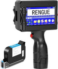 Imprimante facile à transporter à jet d'encre à séchage réactif, écran tactile intuitif mobile de 4,3 pouces, pour étiquettes QR Code, code-barres, numéro de lot et date (28 langues)