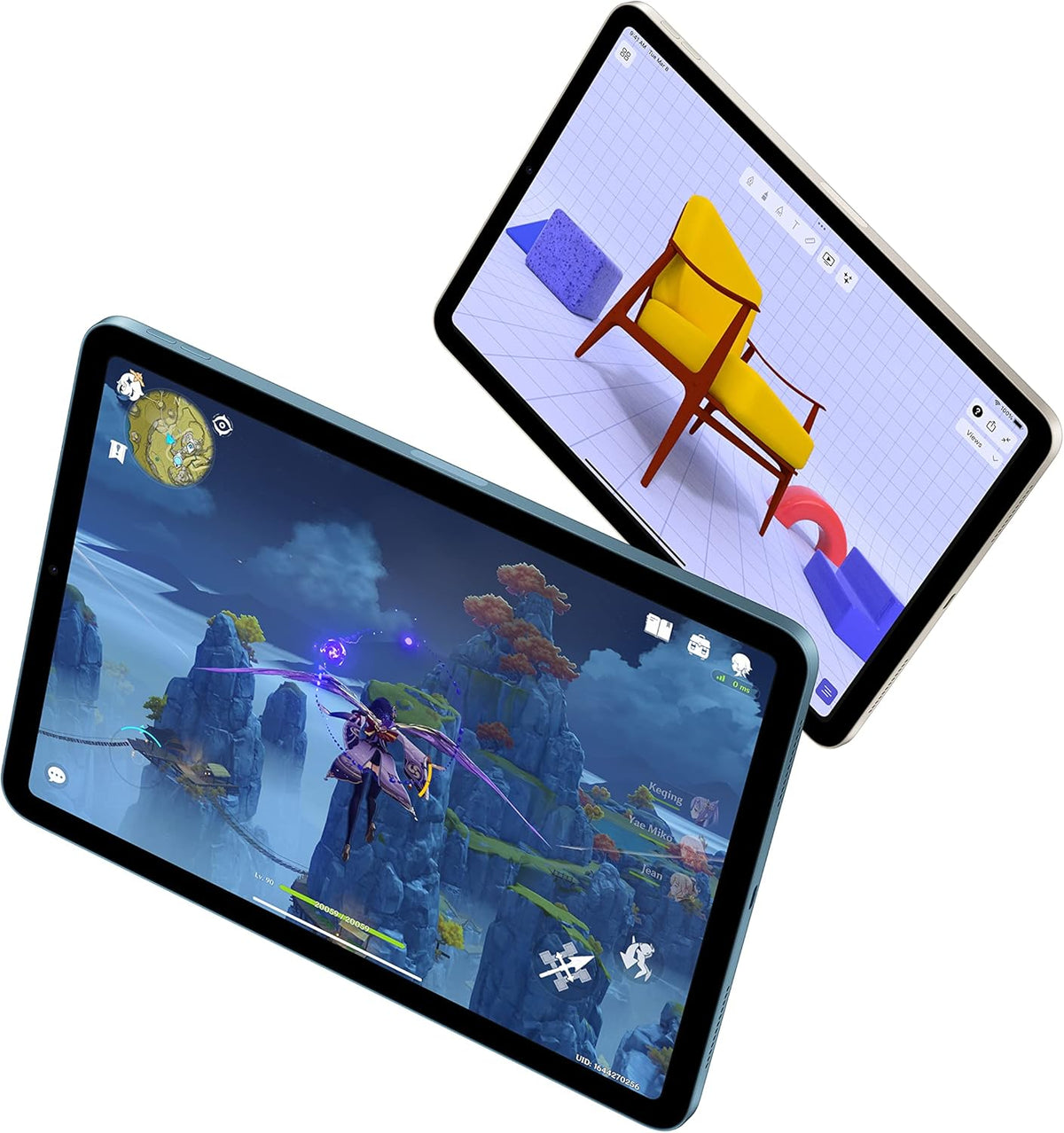 Apple iPad Air 5e génération (10,9 pouces Wi-Fi 64 Go) 2022 - Rose (Reconditionné Premium) pratique