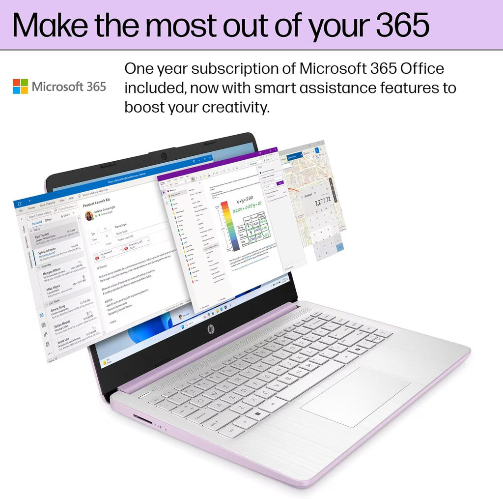 Ordinateur compact portable HP 14 Étudiant Professionnel 2025, modèle phare, avec IA Copilot, processeur Intel quadricœur de 13e génération, 16 Go de RAM, 628 Go de stockage (128 Go UFS + 500 Go d'extension), abonnement d'un an à Office 365