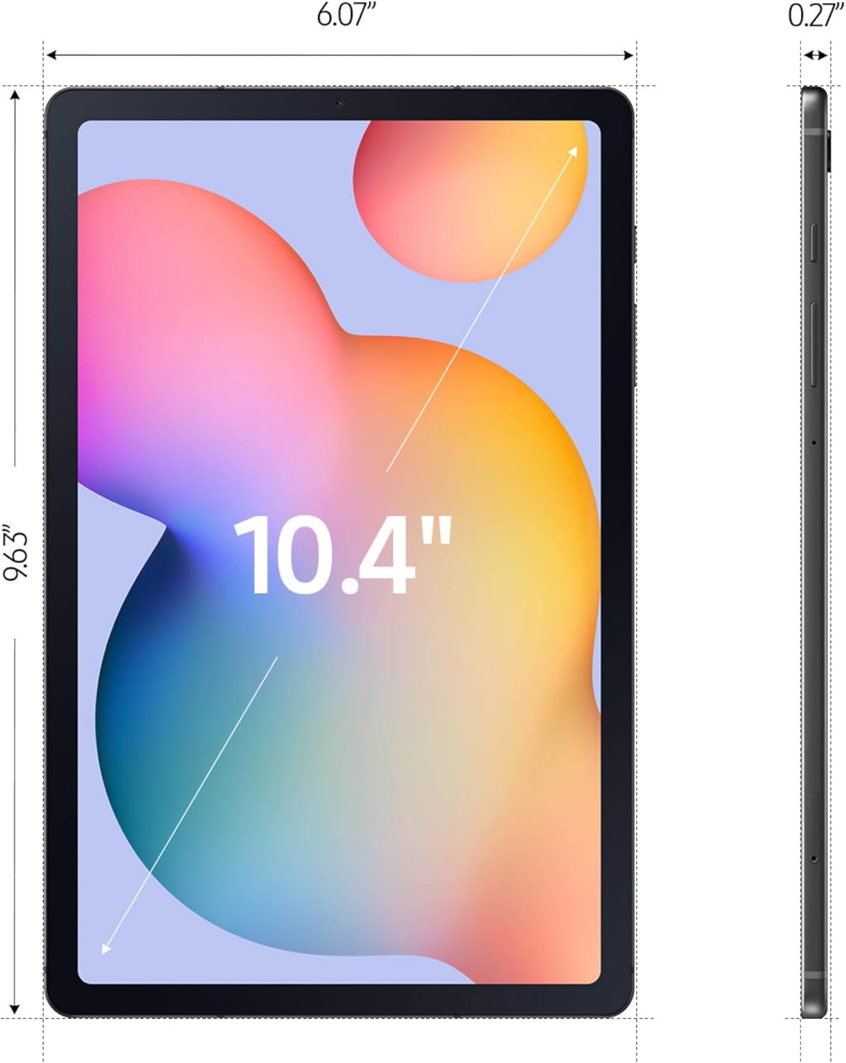 Samsung Galaxy Tab S6 Lite (2024) 10,4" 64 Go WiFi Android Tablette tactile étudiante S Pen pour la prise de notes, compatible jeux, longue autonomie, stockage extensible Version US Gris Oxford Exclusivité Amazon
