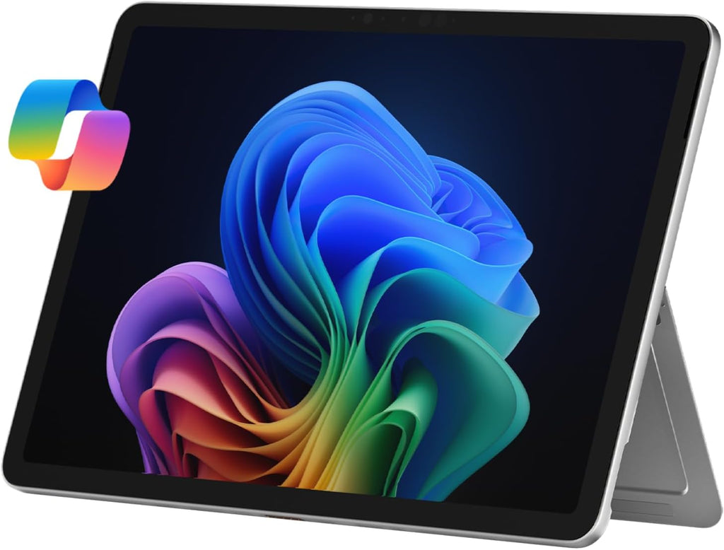 Microsoft Surface Pro 2-en-1 (2025) : ordinateur compact portable/tablette, Windows 11, Copilot+, écran tactile 12 pouces, processeur Snapdragon X Plus (8 cœurs), 16 Go de RAM, 256 Go de stockage, finition platine.