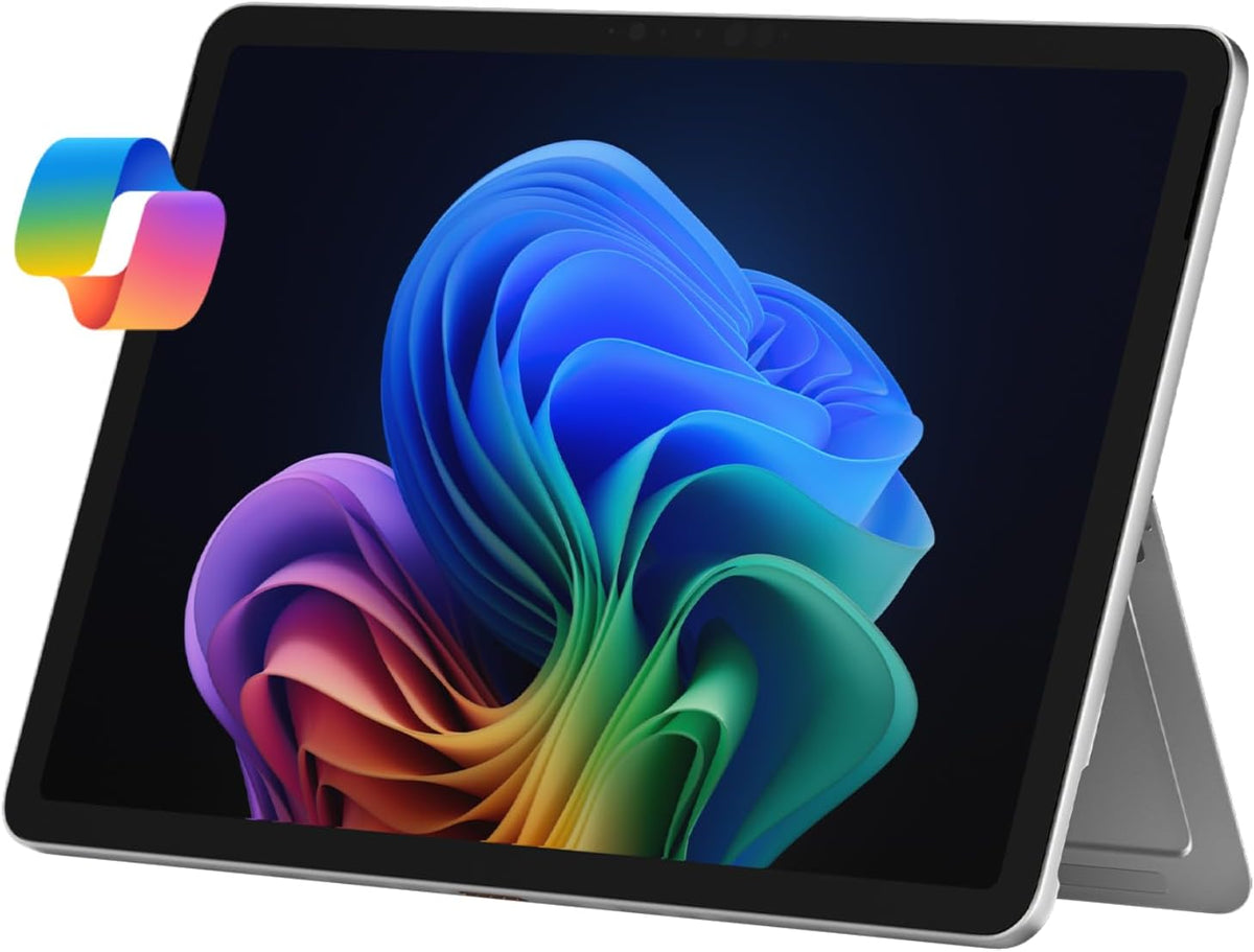 Microsoft Surface Pro 2-en-1 (2025) : ordinateur compact portable/tablette, Windows 11, Copilot+, écran tactile 12 pouces, processeur Snapdragon X Plus (8 cœurs), 16 Go de RAM, 256 Go de stockage, finition platine.