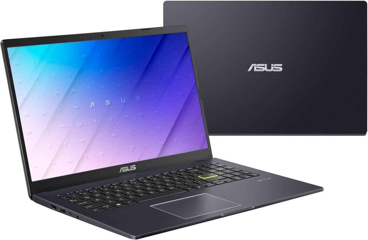 ASUS Vivobook Go Slim 15,6" - Ordinateur compact portable fin et compact portable pour étudiants - Processeur Intel Dual Core N4500, 4 Go de RAM, SSD de 128 Go, Windows 11, Noir étoilé L510KA-ES04