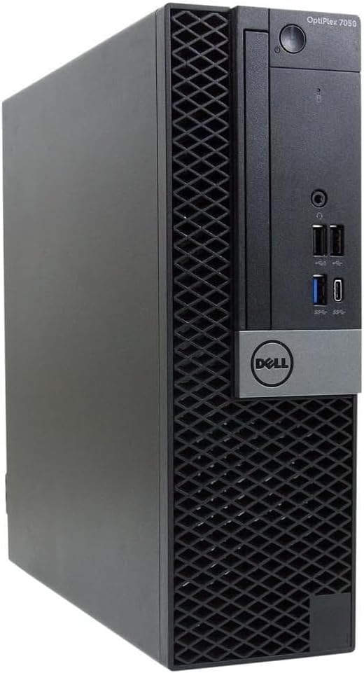 Ordinateur de bureau Dell OptiPlex 7050 : processeur Intel Core i5 7500 à 3,40 GHz, 16 Go de RAM DDR4, SSD de 512 Go, Wi-Fi intégré, Bluetooth, Windows 11 Pro, compatible 4K, carte graphique HD Graphics 630 (reconditionné). – Modèle pratique