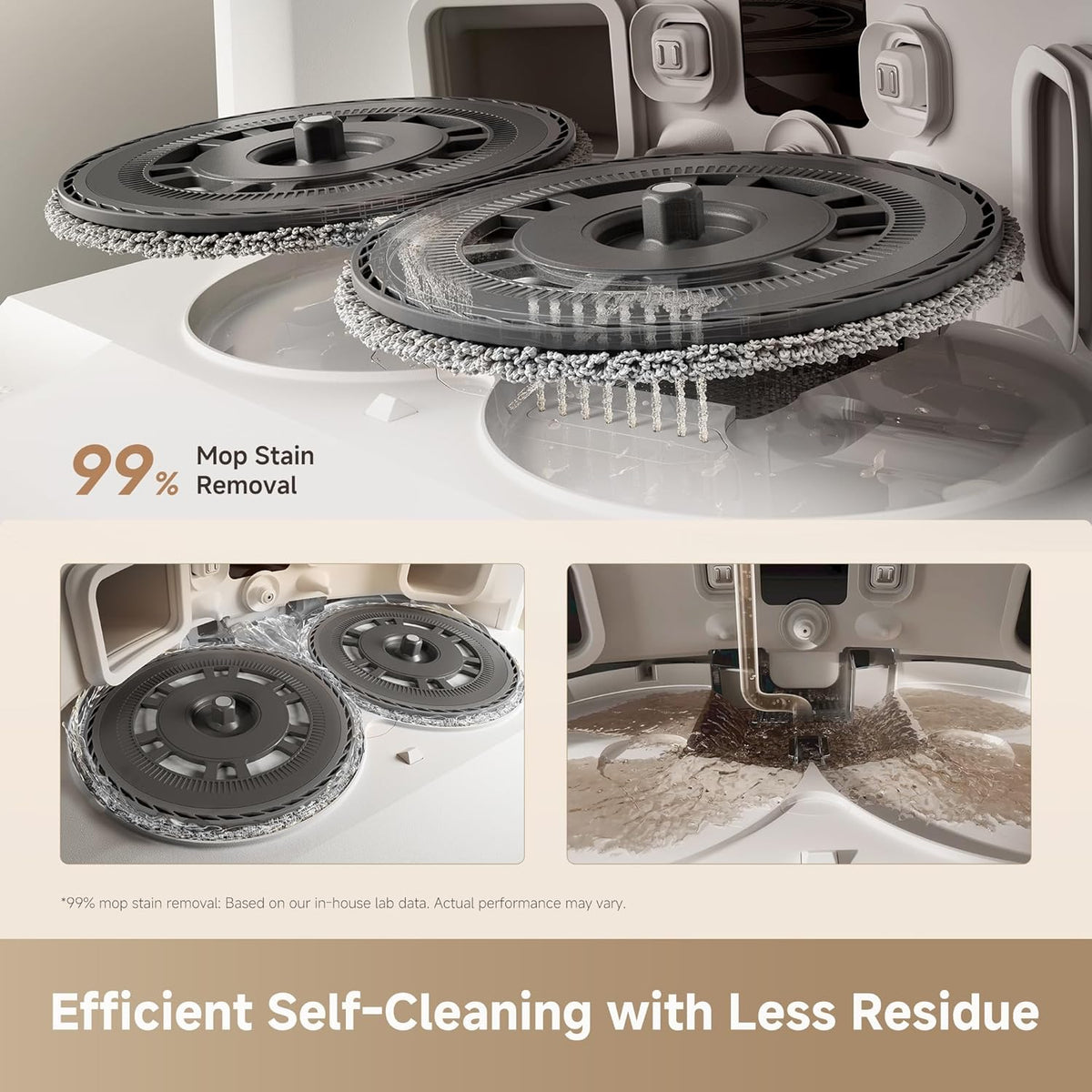 Aspirateur et laveur robot DREAME L40 Ultra Gen 2, aspiration de 25 000 Pa, brosse latérale extensible, station de nettoyage et de vidage automatique, commande vocale et application, blanc – Modèle pratique