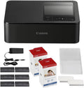 Imprimante photo au format au format compact Canon SELPHY CP1500 | Noire doté de 2 cartouches d'encre couleur KP-108IN et un jeu de papier (3 éléments)
