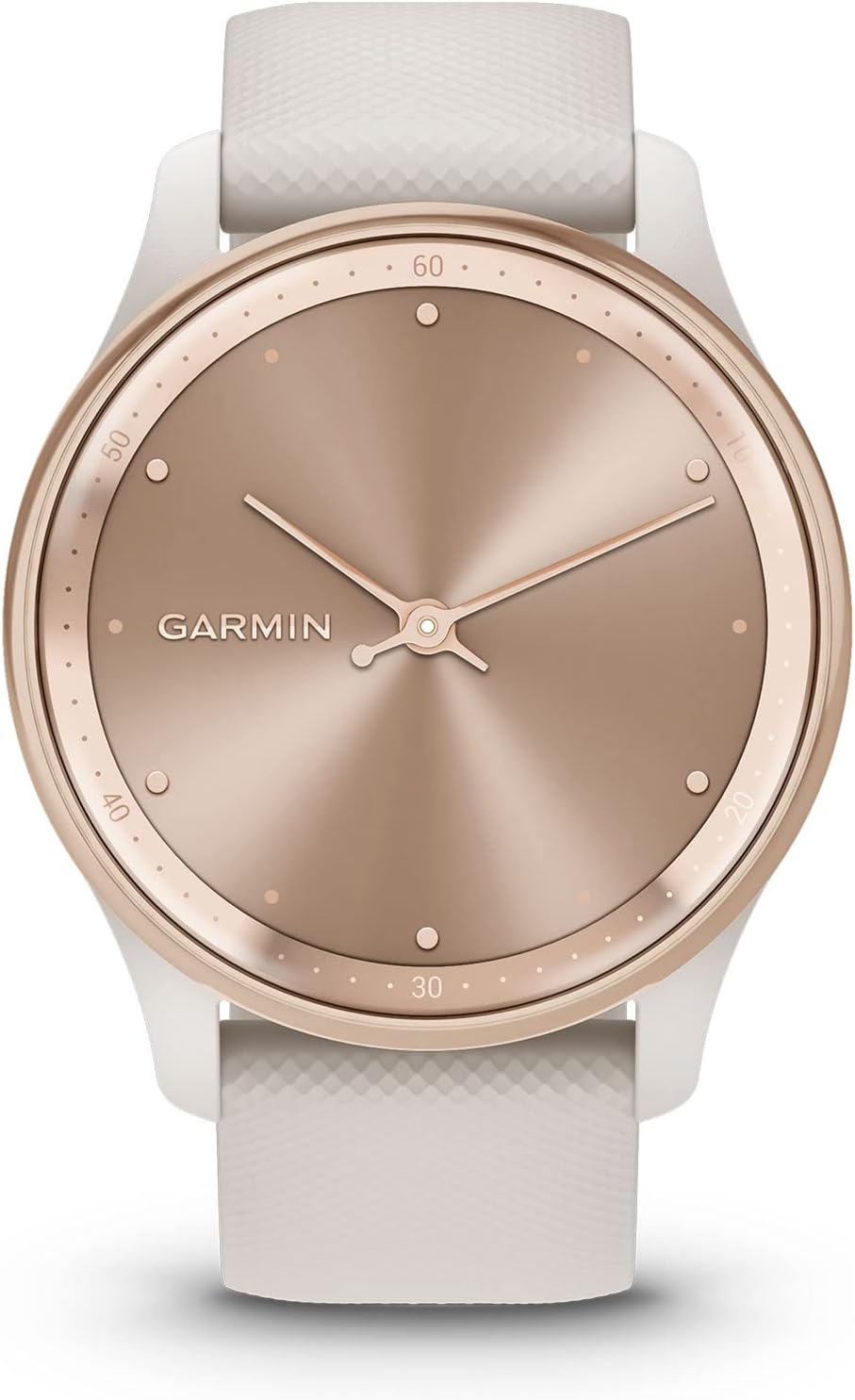 Présentation : Garmin vívomove Trend Montre connectée hybride élégante, autonomie longue durée, aiguilles dynamiques et écran tactile, couleur ivoire
