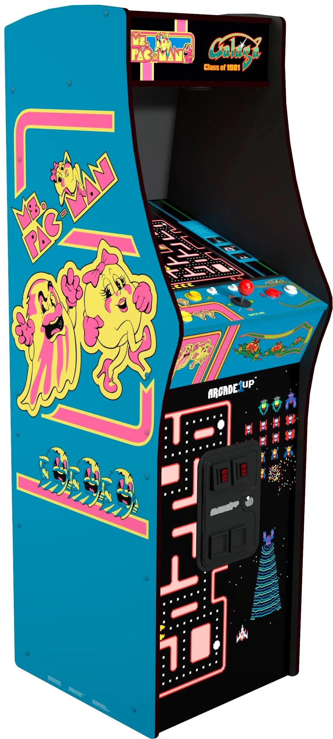 Console de jeux rétro Arcade1Up Class of 81 Deluxe bleue – Modèle pratique