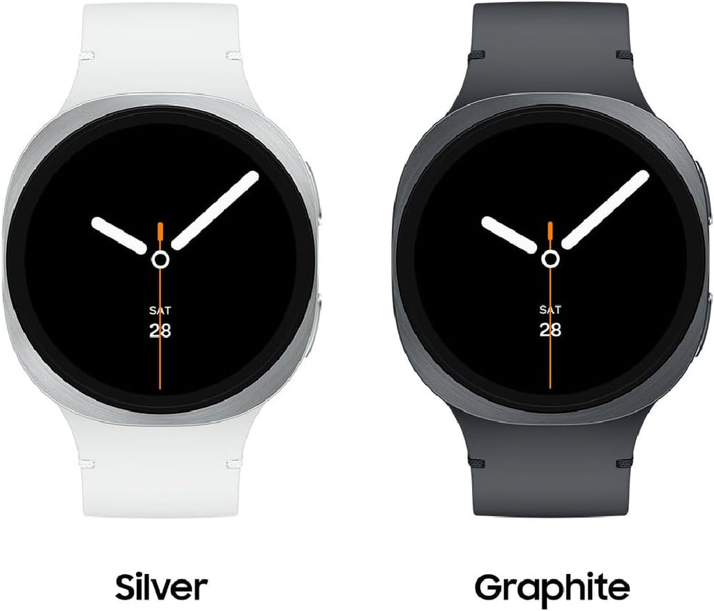 Présentation : Montre connectée Samsung Galaxy Watch 8 (2025) 40 mm Bluetooth, design coussin, suivi d'activité, coaching du sommeil et de la course à pied, score d'énergie, suivi de la fréquence cardiaque, couleur graphite, version américaine, garan
