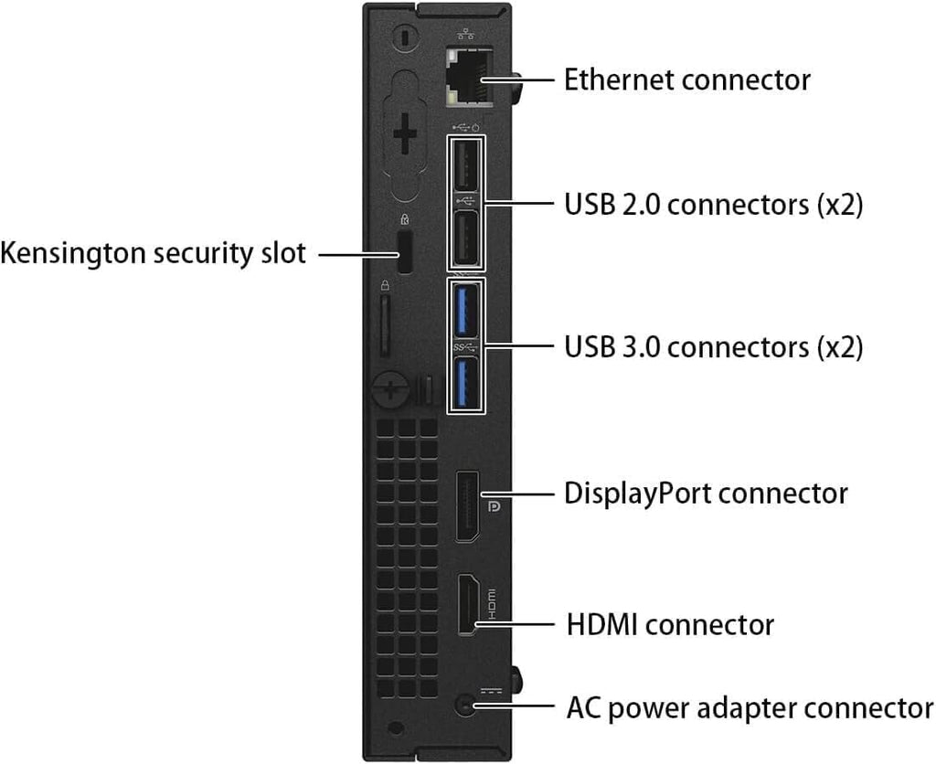 Ordinateur de bureau Dell Optiplex 3040 Micro Mini, processeur Intel Core de 6e génération à 3,20 GHz, 8 Go de RAM, SSD de 256 Go, Wi-Fi, Bluetooth, clavier et souris, Windows 11 Pro (reconditionné) – Modèle pratique