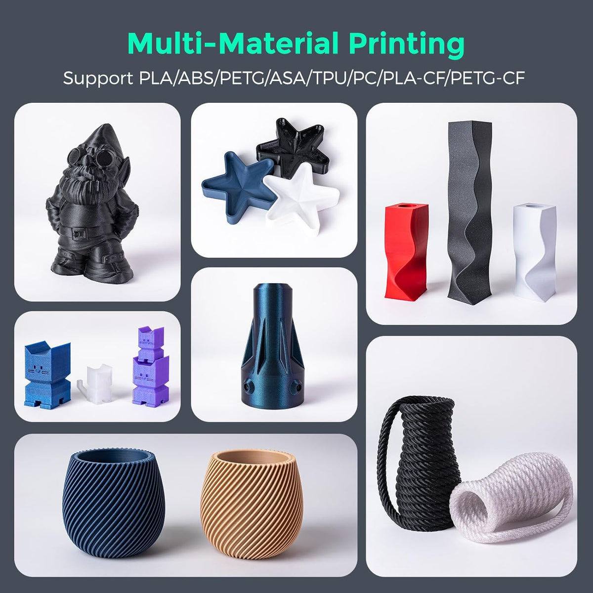 Imprimante 3D Adventurer 5M doté de nivellement automatique et grande vitesse