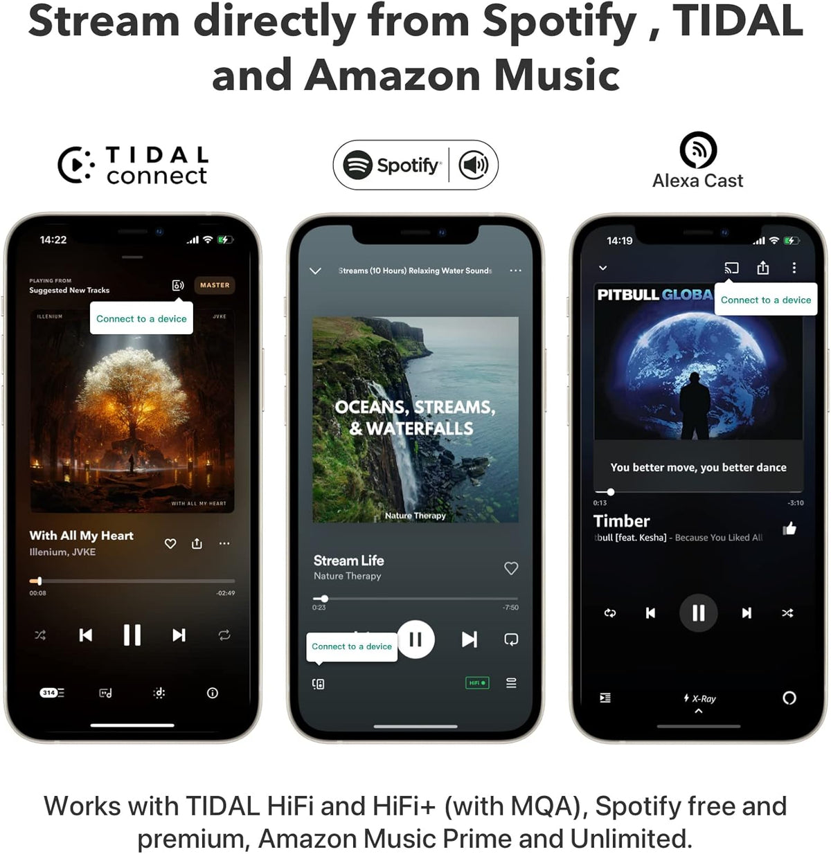 Récepteur WiiM Pro AirPlay 2, Google Cast Audio, streamer multiroom WiFi compatible doté de Alexa, Siri et Google Assistant. Diffusez de l'audio haute résolution depuis Spotify, Amazon Music, Tidal et bien plus encore.