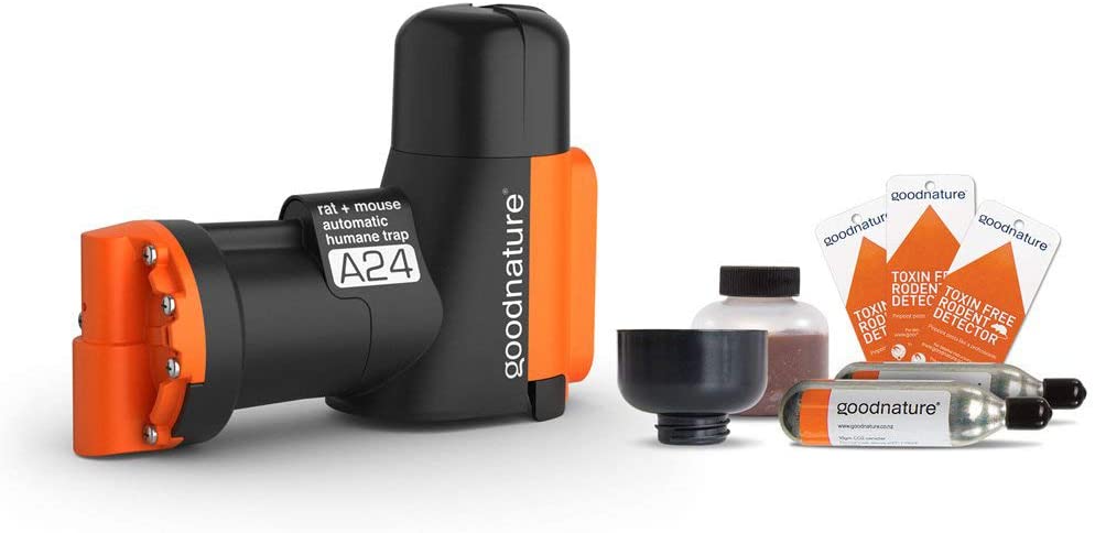 Kit de piège à rats et souris A24 sans compteur. Système de lutte contre les rongeurs sans cruauté et non toxique, qui tue les rongeurs de manière répétée. – Modèle pratique