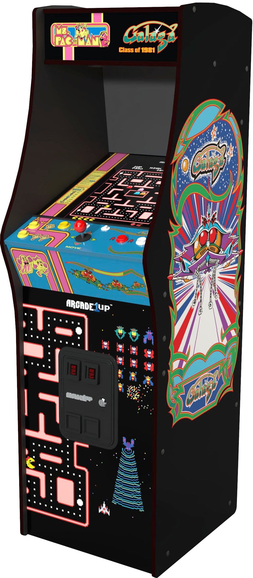 Console de jeux rétro Arcade1Up Class of 81 Deluxe bleue – Modèle pratique