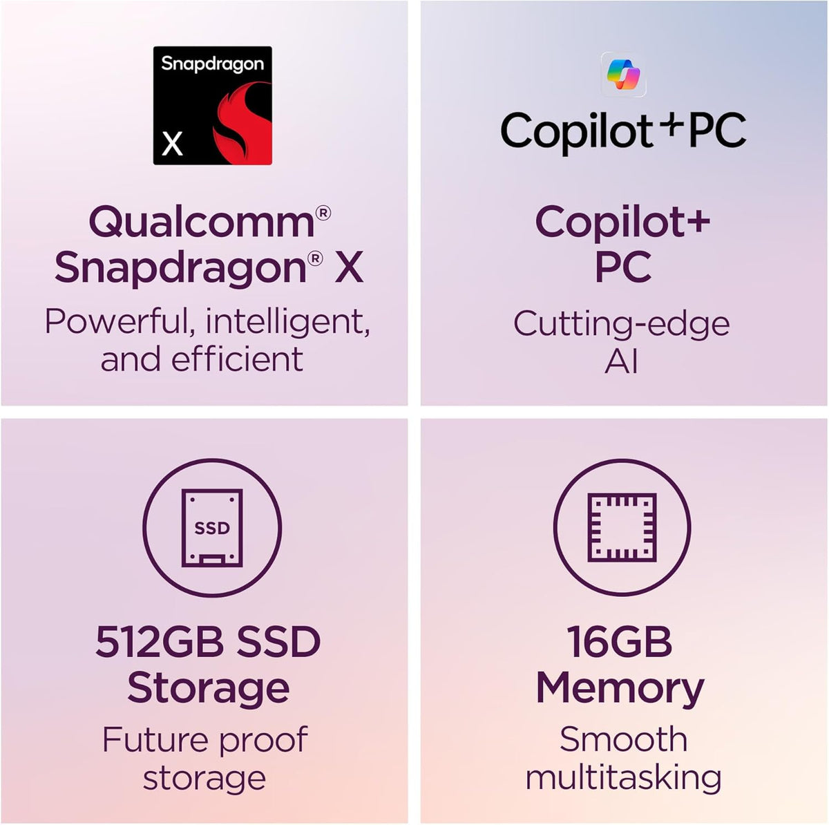 Lenovo IdeaPad Slim 3X - 2025 - Ordinateur compact portable IA pour une utilisation quotidienne - Copilot+ PC - Écran WUXGA 15,3 pouces - 16 Go de mémoire - 512 Go de stockage - Qualcomm® Snapdragon® X - Gris lunaire