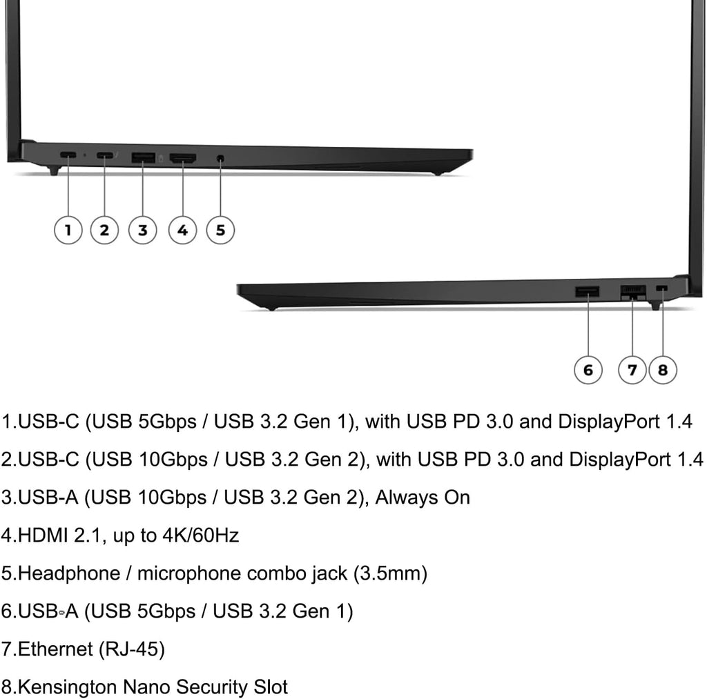 Ordinateur compact portable professionnel Lenovo ThinkPad E16 G2, écran 16 pouces FHD+, processeur AMD Ryzen 7 7735HS à 8 cœurs (supérieur au i7-1360P), 16 Go de RAM DDR5, SSD PCIe de 1 To, Wi-Fi 6E, lecteur d'empreintes digitales, clavier