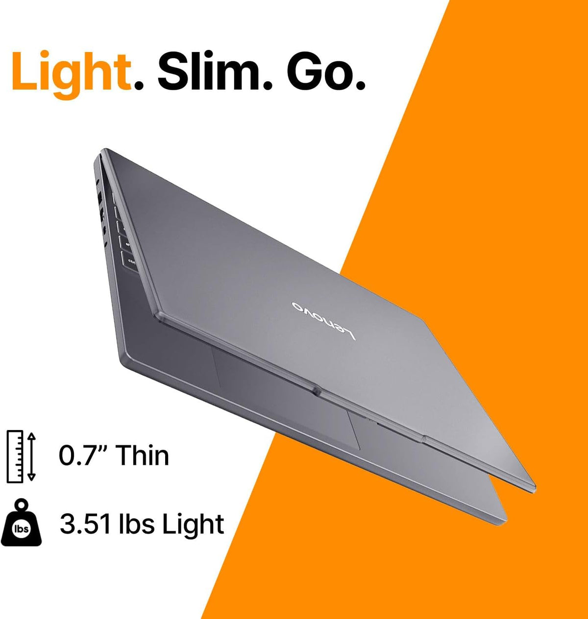Ordinateur compact portable professionnel Lenovo IdeaPad • Écran FHD+ 15,3 pouces • Processeur Intel Core i7-13620H à 10 cœurs • 16 Go de RAM DDR5 • SSD PCIe de 512 Go • Intelligence artificielle Copilot • Wi-Fi 6 et Bluetooth 5.2 • Windows 11 •