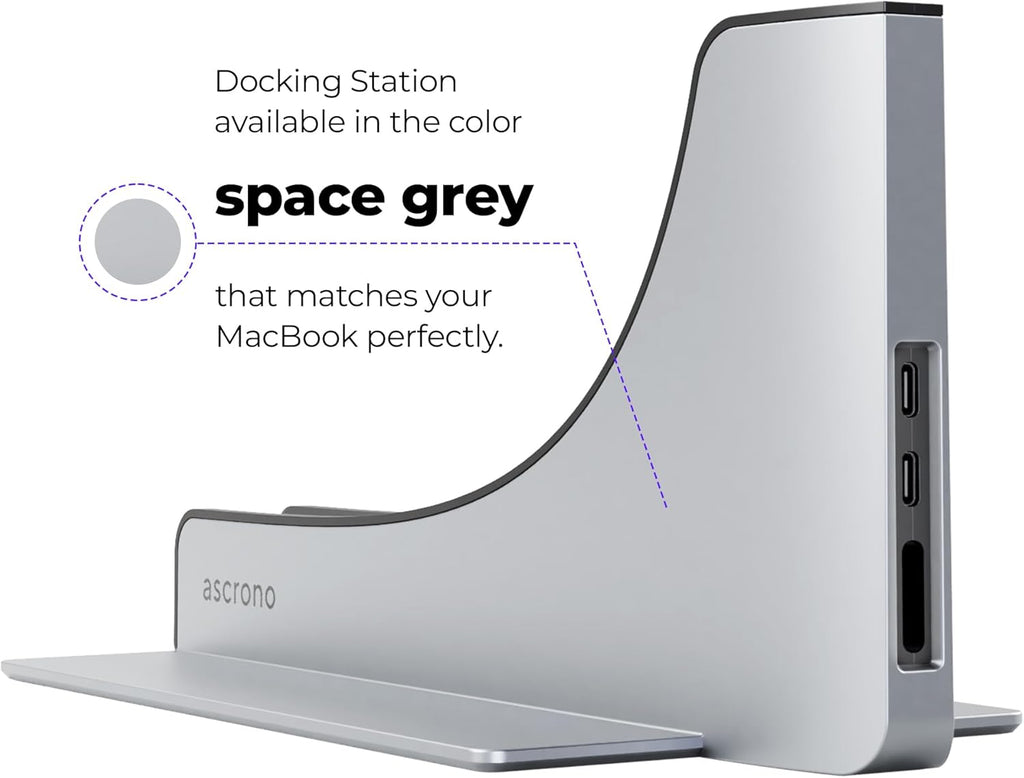 Station d'accueil pour MacBook Pro 14 pouces d'Apple - Connectez deux écrans grâce à deux ports Thunderbolt 4 et USB-C - Hub de station d'accueil pour MacBook Pro 14 pouces (M1 M2 M3 M4 Base/Pro/Max M5 2021-2025)