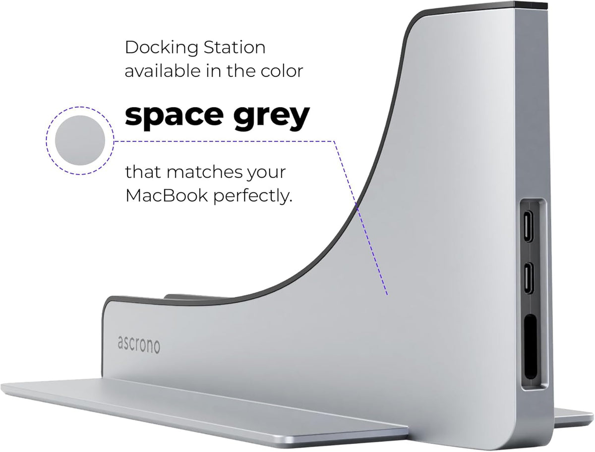 Station d'accueil pour MacBook Pro 14 pouces d'Apple - Connectez deux écrans grâce à deux ports Thunderbolt 4 et USB-C - Hub de station d'accueil pour MacBook Pro 14 pouces (M1 M2 M3 M4 Base/Pro/Max M5 2021-2025)