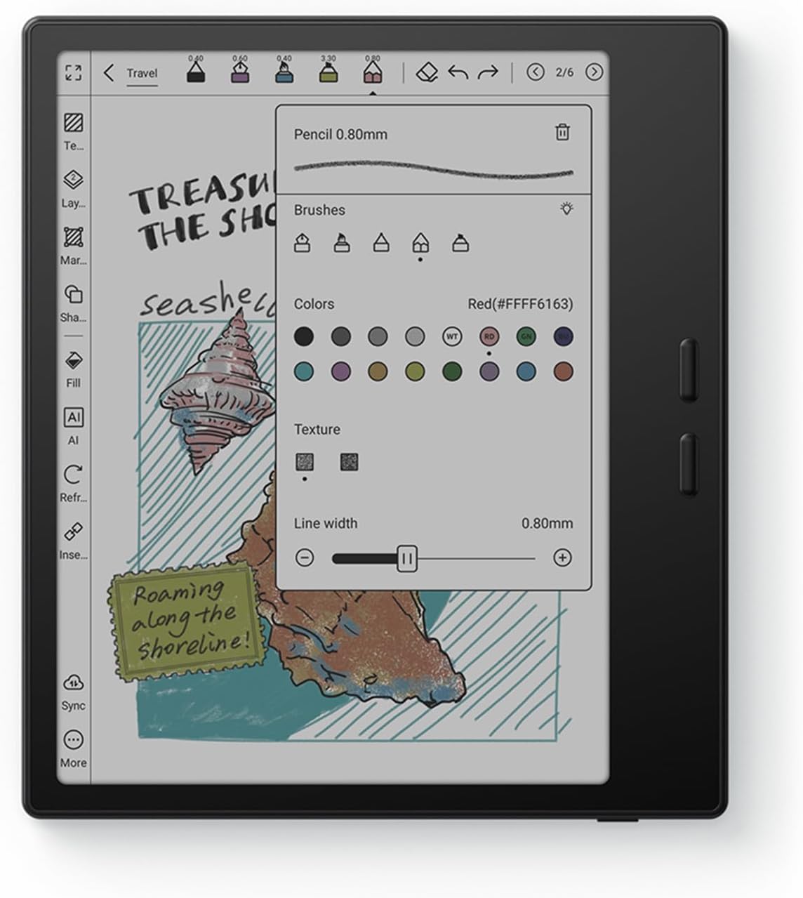 Tablette tactile BOOX Tablet Go Color 7 Gen II E Ink 4G 64G, compatible avec stylet actif InkSense