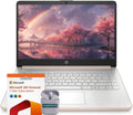 Ordinateur compact portable professionnel HP 14 avec Microsoft Office 365, processeur Intel quadricœur, 128 Go de stockage UFS + 1 To de stockage cloud, 8 Go de RAM, Windows 11, écouteurs SageNova, couleur or rose pâle.