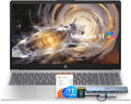 Ordinateur compact portable HP 15,6 pouces – Solution de productivité complète : Windows 11 avec Microsoft Office, processeur Intel Core N100 quadricœur, 8 Go de RAM, 640 Go de stockage (128 Go UFS + carte SD de 512 Go), Copilot AI, léger – Argent