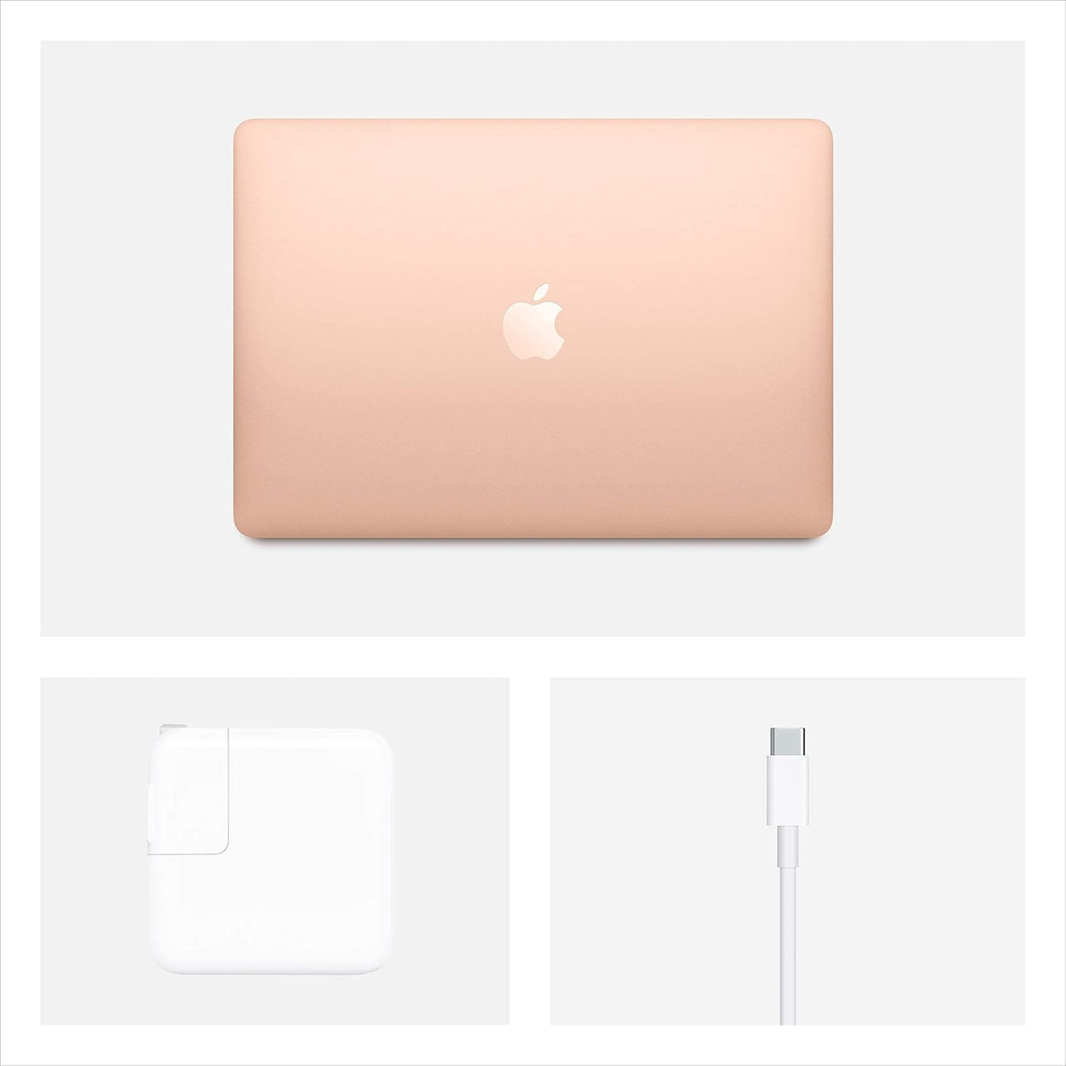 MacBook Air début 2020 d'Apple avec processeur Intel Core i5 à 1,1 GHz, écran 13 pouces, 8 Go de RAM, SSD de 512 Go, couleur or (reconditionné)