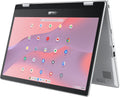 ASUS Chromebook Flip CX1 Ordinateur compact portable convertible 14 pouces FHD NanoEdge Tactile à 360° Processeur Intel Celeron N4500 128 Go de stockage eMMC 8 Go de RAM ChromeOS Argent transparent CX1400FKA-AS88FT