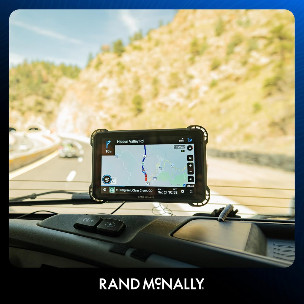 Navigateur GPS pour camions Rand McNally RANDTAB7 7 pouces doté de les meilleurs itinéraires personnalisés du secteur : Rand Navigation 2.0 doté de cartes 2025