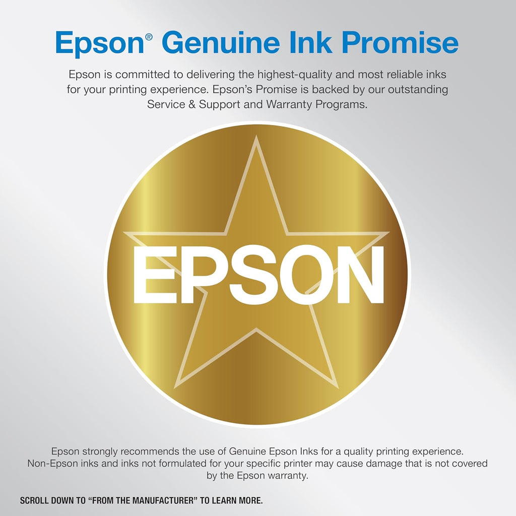 Imprimante multifonction couleur à connectivité sans fil Epson EcoTank ET-2803, sans cartouches, doté de fonction de numérisation, de copie et compatibilité AirPrint.