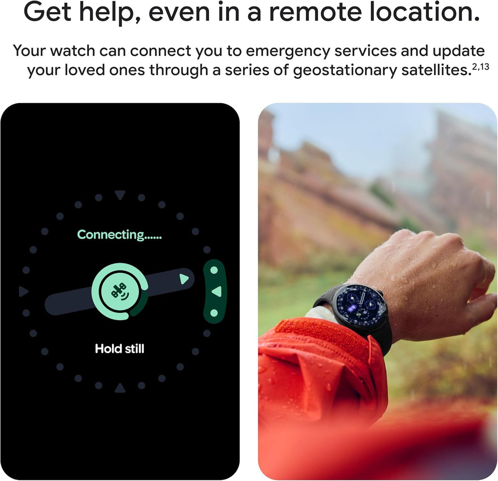 Google Pixel Watch 4 (45 mm) - Montre connectée Android avec suivi de la fréquence cardiaque et du sommeil - Autonomie de 40 heures - Suivi d'activité - Intelligence artificielle Google - Boîtier en aluminium noir mat - Bracelet actif Obsidian -