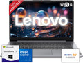 Ordinateur compact portable Lenovo IdeaPad avec Microsoft Office, processeur Intel hautes performances, 12 Go de mémoire, 1,2 To (1 To Cloud et 256 Go SSD), autonomie de 11 heures, lecteur de carte SD, port USB-C, webcam, clé USB de récupération