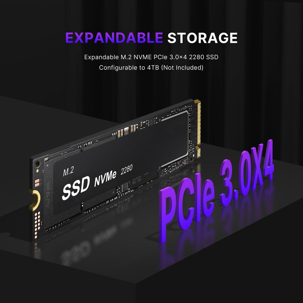 Mini PC BOSGAME P2 | Processeur Intel i5-12450H (12e génération, 8 cœurs) | 16 Go de RAM DDR4 | SSD NVMe 512 Go | Triple affichage 4K (HDMI/USB-C/DP) | Double port LAN 2,5 GHz | Wi-Fi 6 et Bluetooth 5.2 | Windows 11 Professionnel | Ordinateur de…