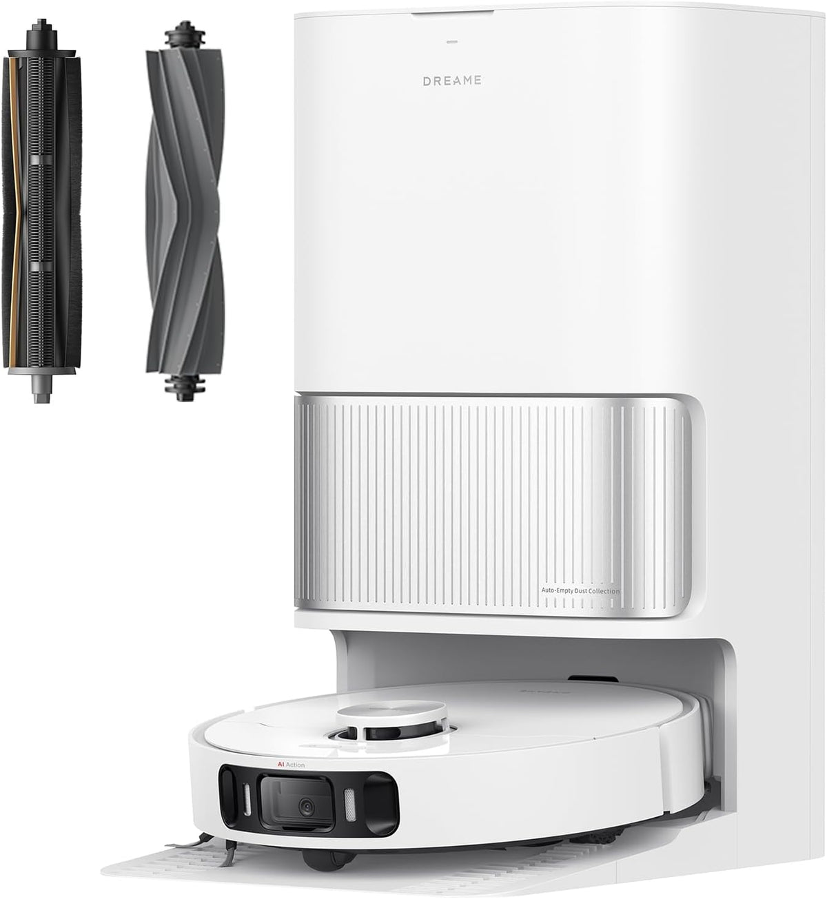 Aspirateur robot laveur DREAME L40s Ultra AE, aspiration de 19 000 Pa, bac à poussière à vidage automatique, serpillère flexible et table de lavage autonettoyante à 75 °C, large choix de brosses, station tout-en-un, remplissage automatique