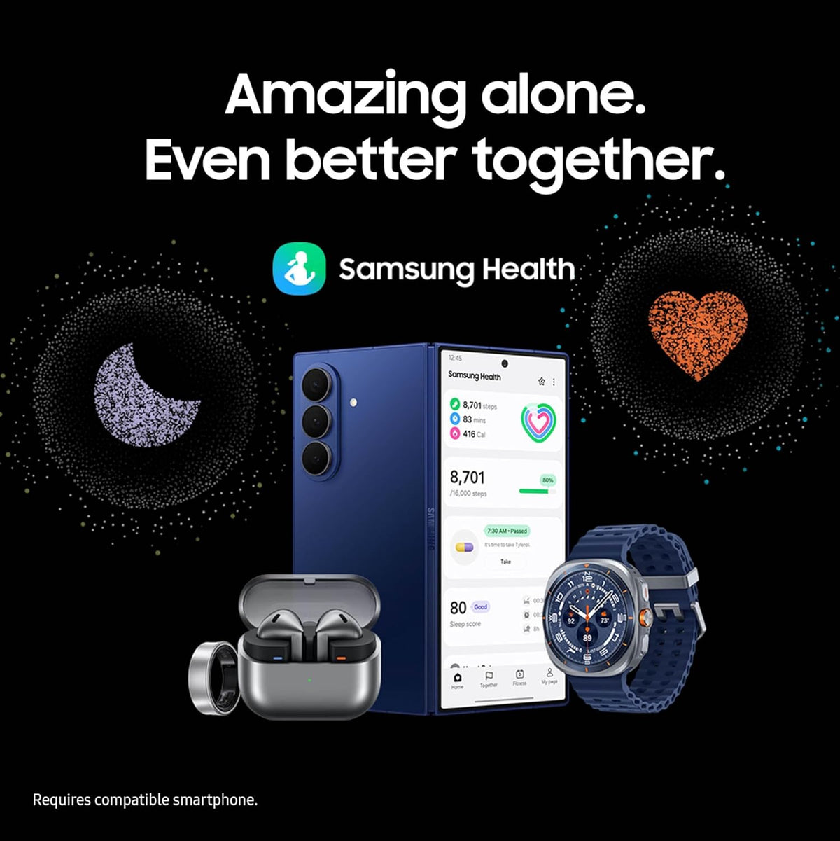 Présentation : Samsung Galaxy Watch Ultra (2025) 47 mm LTE, boîtier en titane, coaching du sommeil avancé, coaching de course, score d'énergie, suivi de la fréquence cardiaque, GPS, argent titane, version américaine, garantie 2 ans