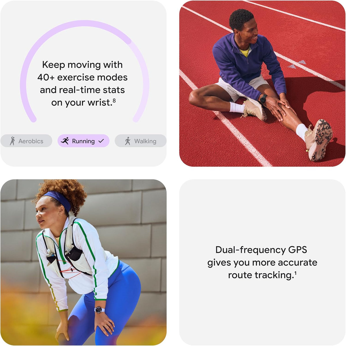 Google Pixel Watch 4 (45 mm) - Montre connectée Android avec suivi de la fréquence cardiaque et du sommeil - Autonomie de 40 heures - Suivi d'activité - Intelligence artificielle Google - Boîtier en aluminium noir mat - Bracelet actif Obsidian -