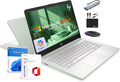 Ordinateur compact portable HP 14 (édition 2025) : Professionnel, Étudiant, Fin, Licence à vie pour Microsoft Office, Copilot AI, Processeur Intel quadricœur, 16 Go de RAM, 628 Go de stockage (128 Go UFS + 500 Go d'extension), Accessoires Marxsol
