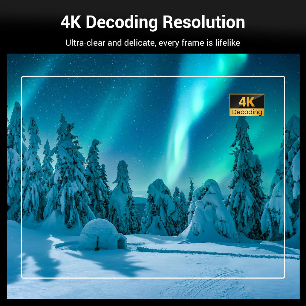 Projecteur extérieur intelligent HAPPRUN 1500 lumens ANSI, résolution 4K – Modèle pratique
