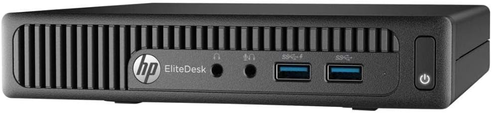 Ordinateur de bureau HP EliteDesk 705 G3 Mini | AMD A12-9800E (3,1 GHz - 3,8 GHz) | 8 Go de RAM | SSD de 256 Go | Clavier et souris | Wi-Fi USB | Bluetooth USB | Windows 11 Professionnel (Reconditionné) – Modèle pratique