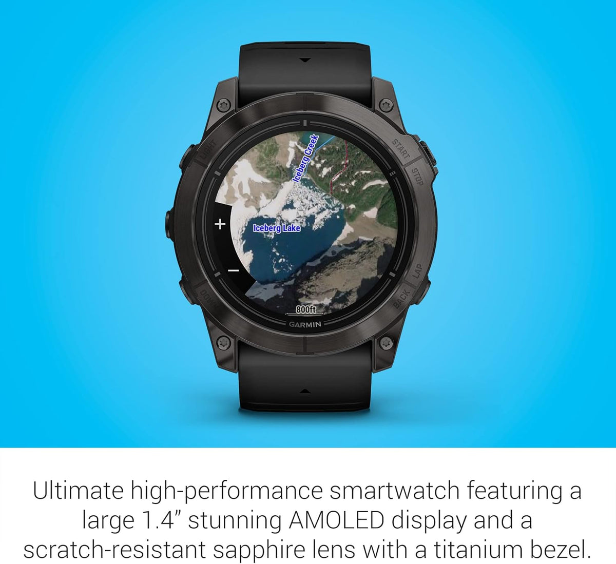 Présentation : Garmin epix Pro (2e génération) Édition Saphir 51 mm Montre connectée haute performance Technologie d'entraînement avancée Lampe torche intégrée Noir