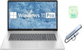 Ordinateur compact portable HP 17,3" HD+ Professionnel et Étudiant, 16 Go de RAM, SSD de 1 To, Processeur Intel Core i3 à 8 cœurs, Windows 11 Pro, Clavier numérique, Wi-Fi 6, Écouteurs PLUSERA et hub 8 en 1, Argent naturel