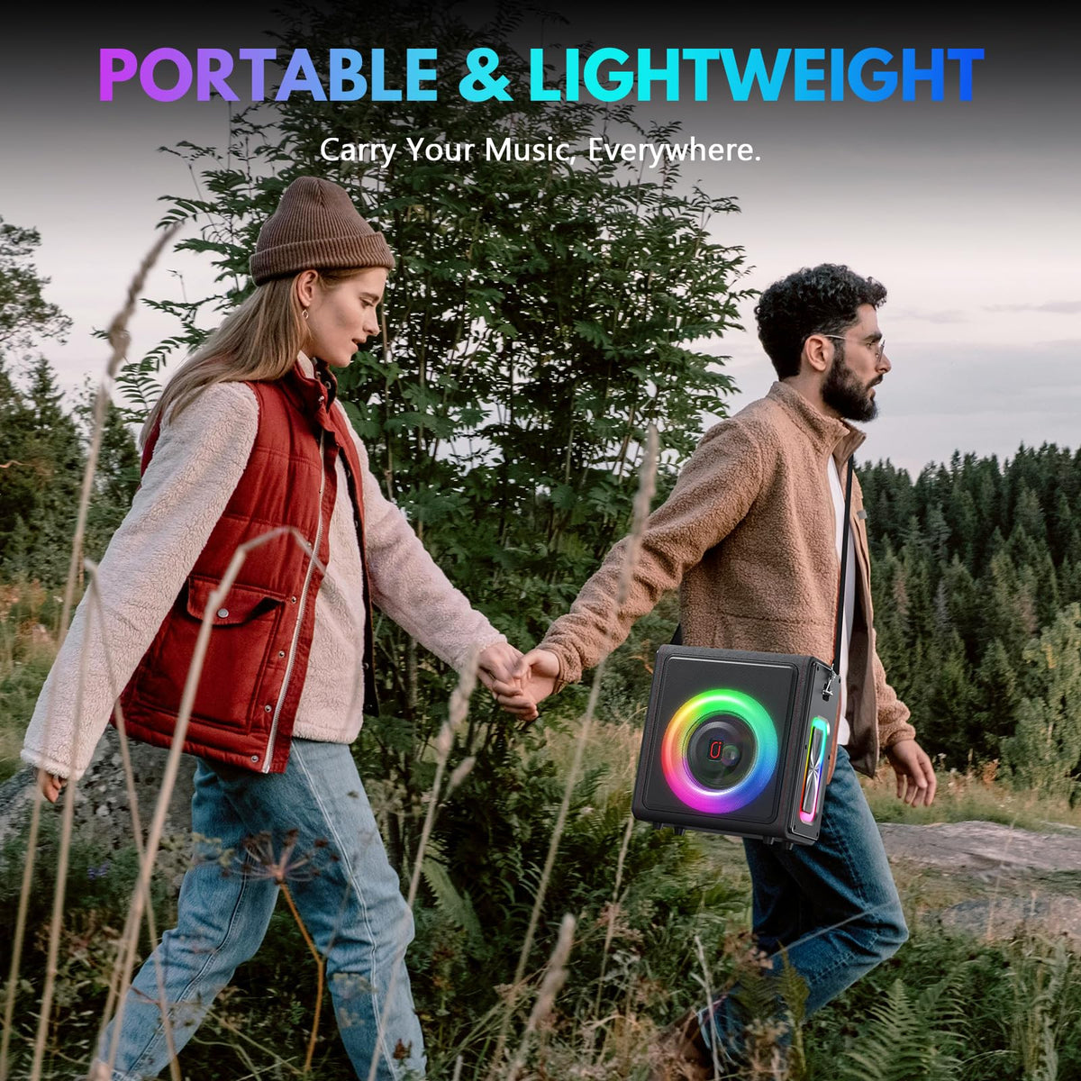Machine de karaoké PPMIC doté de Bluetooth 5.3 et 2 microphones
