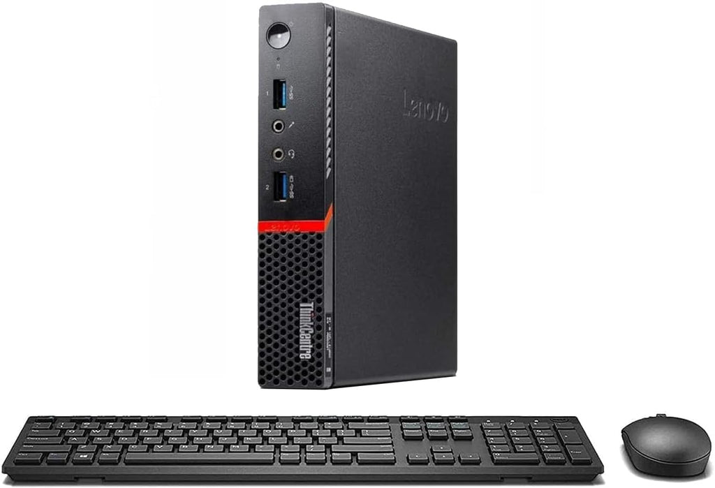 Ordinateur de bureau Lenovo Thinkcentre M715Q AMD Ryzen 3 Pro-2200GE 4 Go 128 Go SSD W11H (Reconditionné) – Modèle pratique