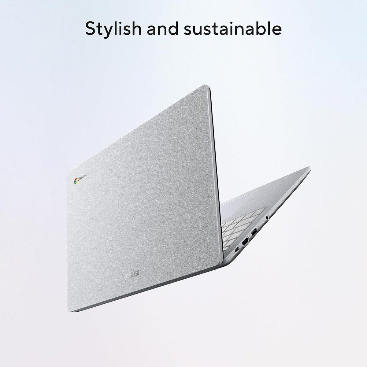 Ordinateur compact portable ASUS Chromebook CX15, écran 15,6" FHD antireflet, processeur Intel Celeron N4500, 128 Go de stockage, 8 Go de RAM, ChromeOS, gris pur, CX1505CKA-AS88F-PG