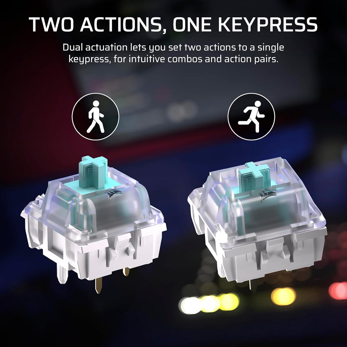 Clavier de jeu mécanique doté de connectivité filaire sans pavé numérique Corsair K70 PRO TKL RGB – Switches MGX Hyperdrive à effet Hall pré-lubrifiés et réglables, SOCD et déclenchement réactif simultanés, ABS double injection, QWERTY NA – Noir