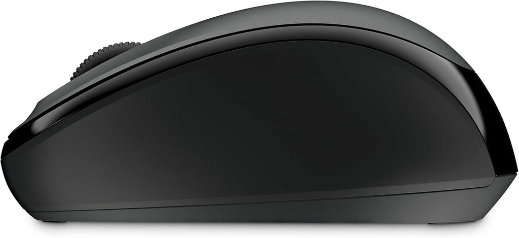 Souris sans fil Microsoft Mobile Mouse 3500 - Gris Loch Ness. Design ergonomique, utilisable par les droitiers et les gauchers, sans fil, USB 2.0 avec nano-émetteur-récepteur pour PC/ordinateur compact portable/de bureau, compatible avec Mac et