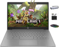 Ordinateur compact portable HP Chromebook 14 HD Premium pour étudiants et professionnels : processeur quadricœur Celeron N4120, 4 Go de RAM, 564 Go de stockage (64 Go eMMC + 500 Go extensible), webcam, batterie longue durée, Chrome OS + accessoires