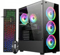 Ordinateur de bureau gaming STGAubron : processeur Intel Core i7-6700 allant jusqu'à 4 GHz, carte graphique GeForce RTX 2060S 8 Go, 32 Go de RAM DDR4, SSD de 1 To, Wi-Fi 6, Bluetooth 5.0, 4 ventilateurs RGB, Windows 11 Famille.